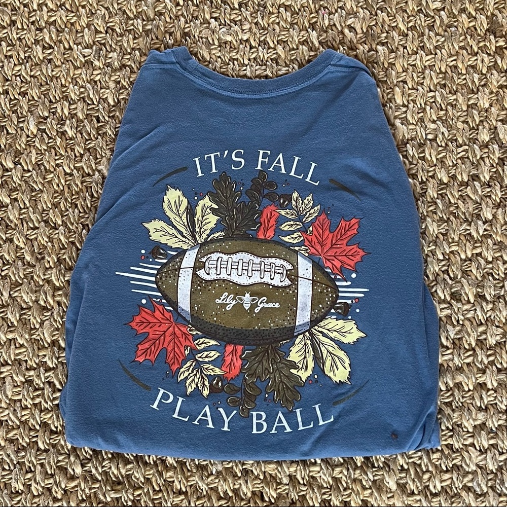 Lily Grace Fall Football Tee